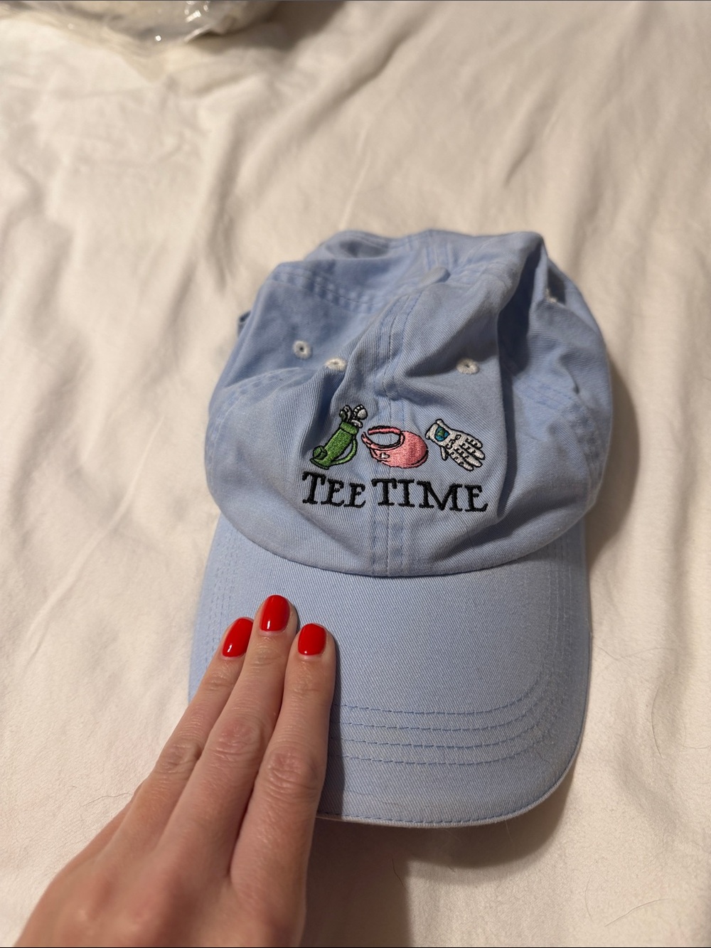 VINTAGE Tee Time Embroidered Hat